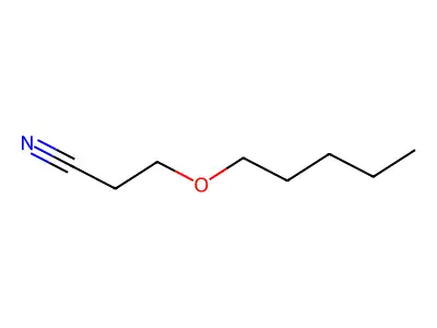 Propanenitrile, 3-(pentyloxy)- structure