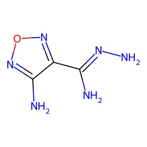 4-Amino-N-amino-furazan-3-carboxamidine structure