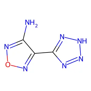 4-(1H-1,2,3,4-tetraazol-5-yl)-1,2,5-oxadiazole-3-ylamine structure