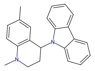 9-(1,6-dimethyl-1,2,3,4-tetrahydroquinolin-4-yl)-9H-carbazole structure