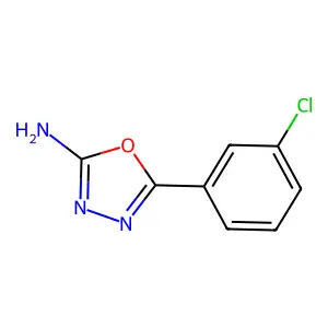 5-(3-Chlorophenyl)-1,3,4-oxadiazol-2-amine structure