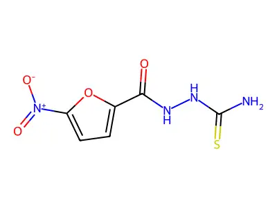 2-(5-Nitrofuran-2-carbonyl)hydrazine-1-carbothioamide structure