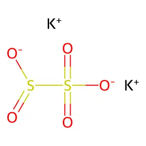 焦亚硫酸钾 structure
