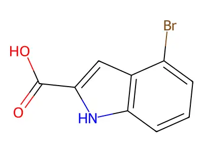 4-bromo-1H-indole-2-carboxylic acid structure