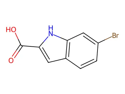 6-bromo-1H-indole-2-carboxylic acid structure