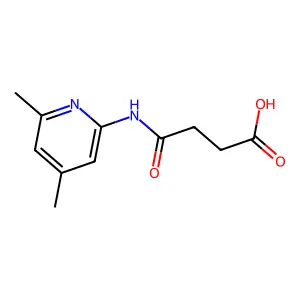4-[(4,6-Dimethylpyridin-2-yl)amino]-4-oxobutanoic acid structure