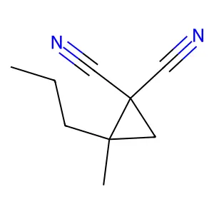 2-Methyl-2-propyl-1,1-cyclopropanedicarbonitrile structure