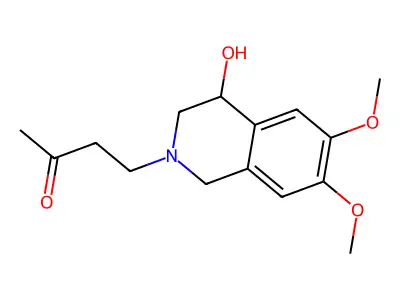 4-(4-hydroxy-6,7-dimethoxy-3,4-dihydro-1H-isoquinolin-2-yl)butan-2-one structure