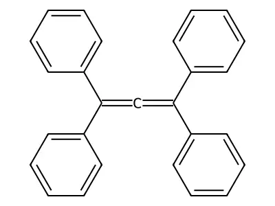 Benzene, 1,1',1'',1'''-(1,2-propadiene-1,3-diylidene)tetrakis- structure