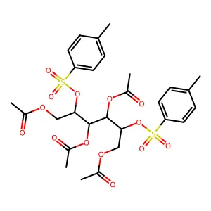 [3,4,6-Triacetyloxy-2,5-bis-(4-methylphenyl)sulfonyloxyhexyl] acetate structure