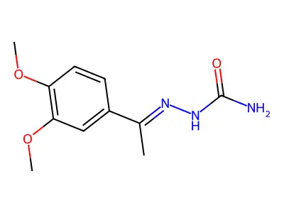 Hydrazinecarboxamide, 2-[1-(3,4-dimethoxyphenyl)ethylidene]- structure