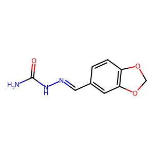 Hydrazinecarboxamide,2-(1,3-benzodioxol-5-ylmethylene)- structure