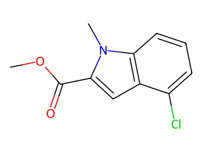 Methyl 4-chloro-1-methylindole-2-carboxylate structure