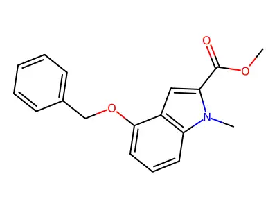 methyl 4-(benzyloxy)-1-methyl-1H-indole-2-carboxylate structure