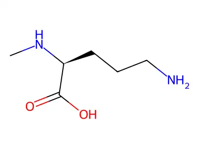 (S)-5-Amino-2-(methylamino)pentanoic acid structure
