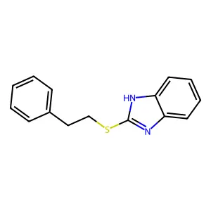 2-[(2-phenylethyl)sulfanyl]-1H-1,3-benzodiazole structure