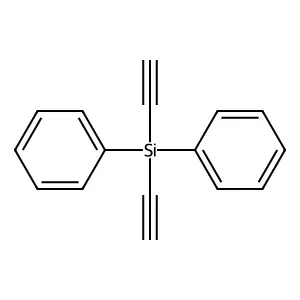 Diphenyldiethynylsilane structure