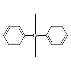 Diethynyldiphenylgermane structure
