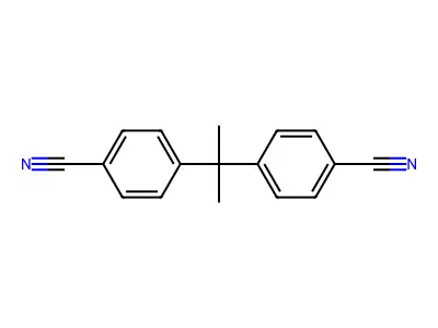 4,4'-Propane-2,2-diyldibenzonitrile structure