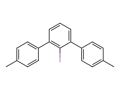 1,1':3',1''-Terphenyl, 2'-iodo-4,4''-dimethyl- structure
