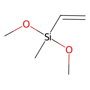 乙烯基甲基二甲氧基硅烷 structure