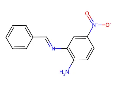 2-(Benzylideneamino)-4-nitroaniline structure