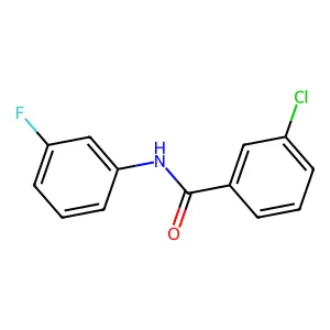3-chloro-N-(3-fluorophenyl)benzamide structure
