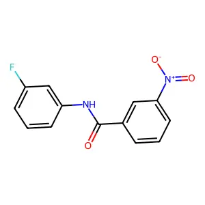 N-(3-Fluorophenyl)-3-nitrobenzamide structure