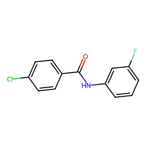 4-chloro-N-(3-fluorophenyl)benzamide structure