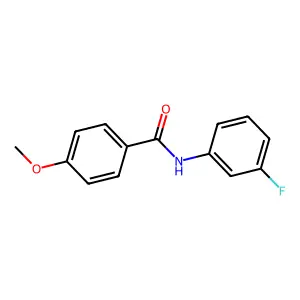 N-(3-fluorophenyl)-4-methoxybenzamide structure