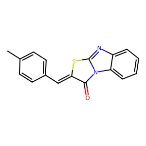 (2E)-2-(4-methylbenzylidene)[1,3]thiazolo[3,2-a]benzimidazol-3(2H)-one structure