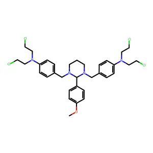 4-[[3-[[4-[bis(2-chloroethyl)amino]phenyl]methyl]-2-(4-metho structure