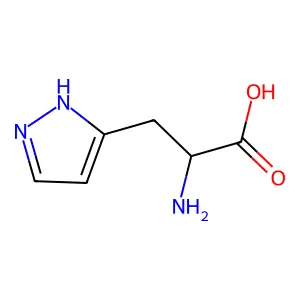 2-amino-3-(1H-pyrazol-5-yl)propanoic acid structure