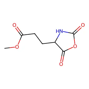 methyl 3-[(4R)-2,5-dioxo-1,3-oxazolidin-4-yl]propanoate structure