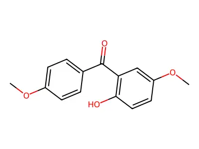 2-hydroxy-4',5-dimethoxybenzophenone structure