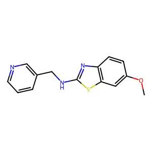 6-Methoxy-N-(3-pyridinylmethyl)-2-benzothiazolamine structure