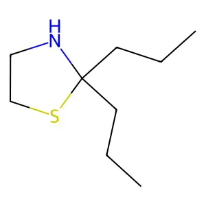 Thiazolidine, 2,2-dipropyl- structure