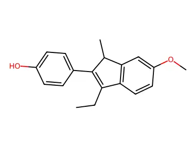 Indenestrol A 6-monomethyl ether structure