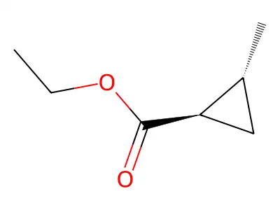 ethyl (1S,2S)-2-methylcyclopropane-1-carboxylate structure