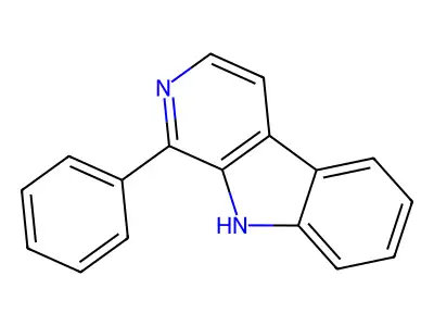 1-phenyl-9H-pyrido(3,4-b)indole structure