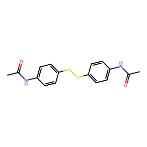 N,N'-(二硫代二-4,1-亚苯基)双乙酰胺 structure