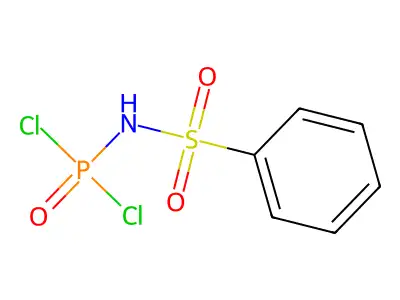 N-(Benzenesulfonyl)phosphoramidic dichloride structure