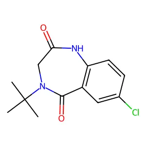 4-Tert-butyl-7-chloro-1,3-dihydro-1,4-benzodiazepine-2,5-dione structure