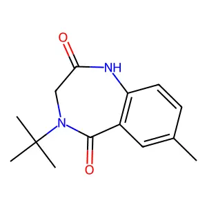 1H-1,4-Benzodiazepine-2,5-dione, 4-(1,1-dimethylethyl)-3,4-dihydro-7-methyl- structure