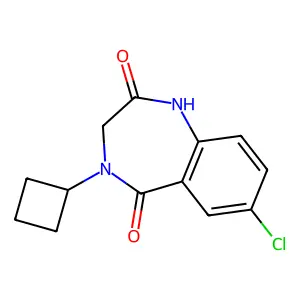 7-Chloro-4-cyclobutyl-1,3-dihydro-1,4-benzodiazepine-2,5-dione structure