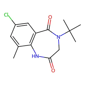 9-chloro-11-methyl-5-tert-butyl-2,5-Diazabicyclo(5.4.0)undeca-8,10,12-triene-3,6-dione, 9-chloro-11-methyl-5-tert-butyl- structure