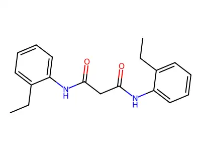 N1,N3-Bis(2-ethylphenyl)propanediamide structure