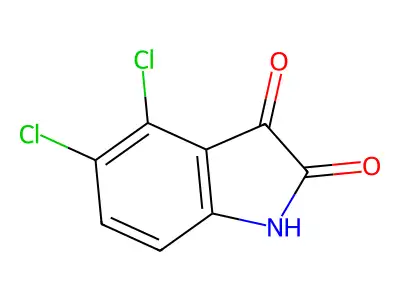 4,5-Dichloro-1H-indole-2,3-dione structure