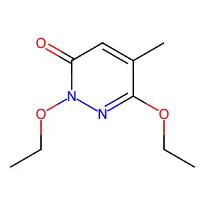 2,6-Diethoxy-5-methyl-3(2H)-pyridazinone structure