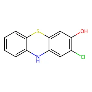 2-Chloro-10H-phenothiazin-3-ol structure